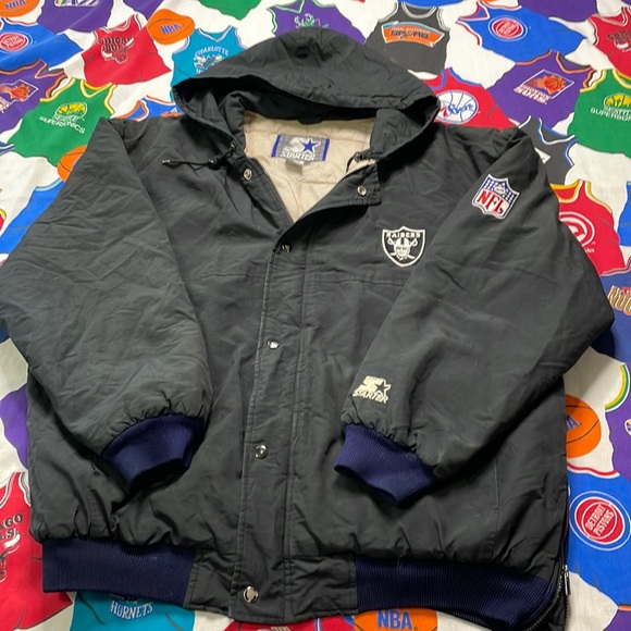 STARTER Other - Vintage Starter Oakland/Los Angeles Raiders Spellout Puffer coat